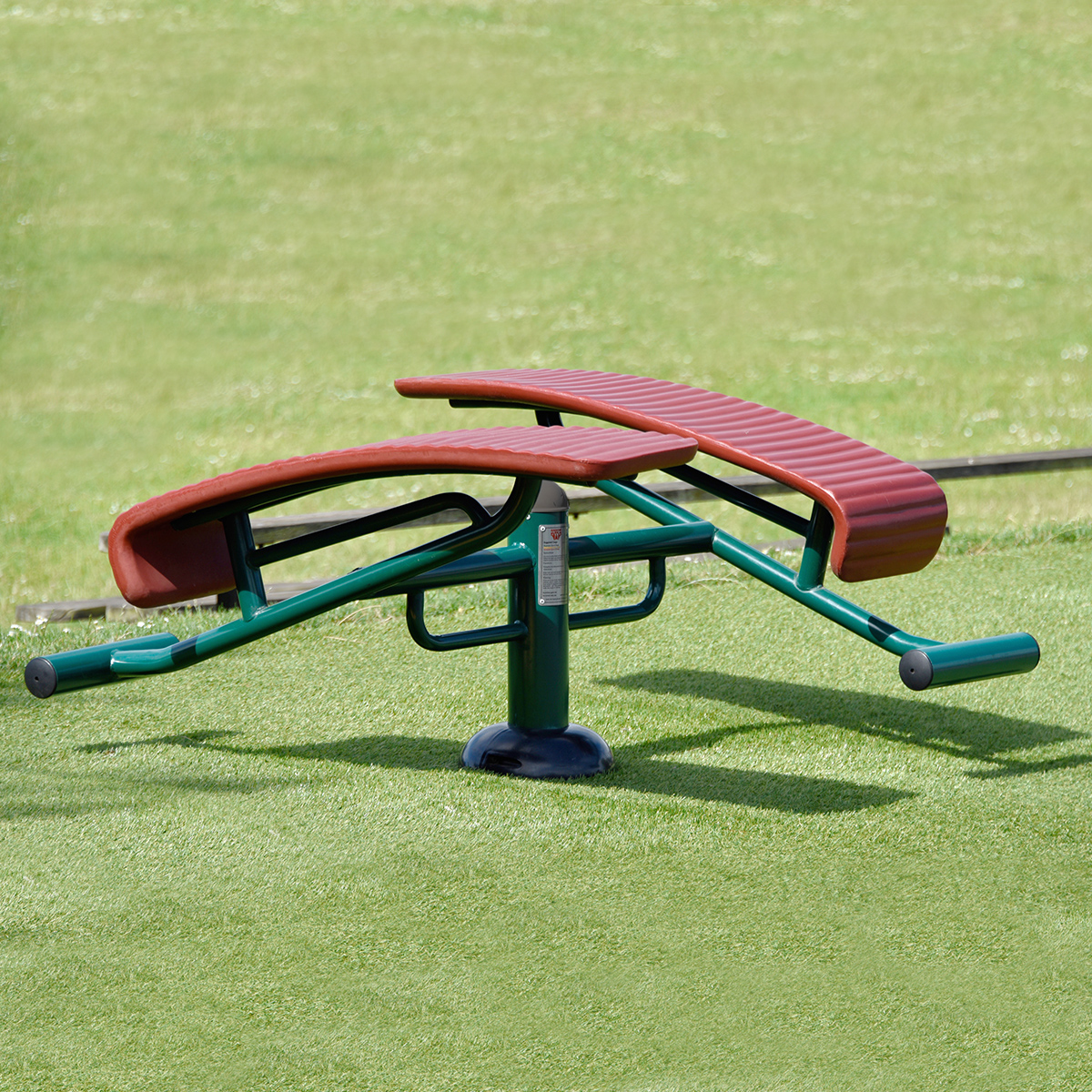 Double Sit Up Bench Outdoor Gym Equipment Sunshine Gym