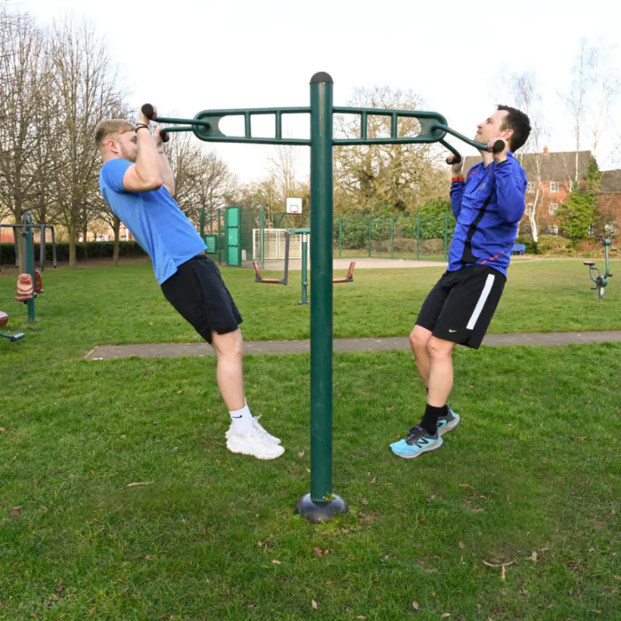 Outdoor Double Pull Up Bar - 1