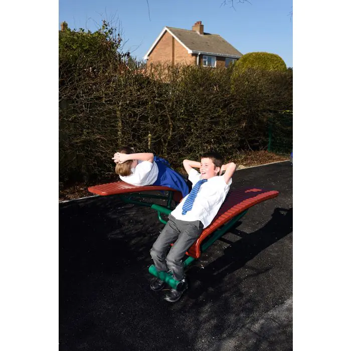 Children's Double Sit Up Bench - 5