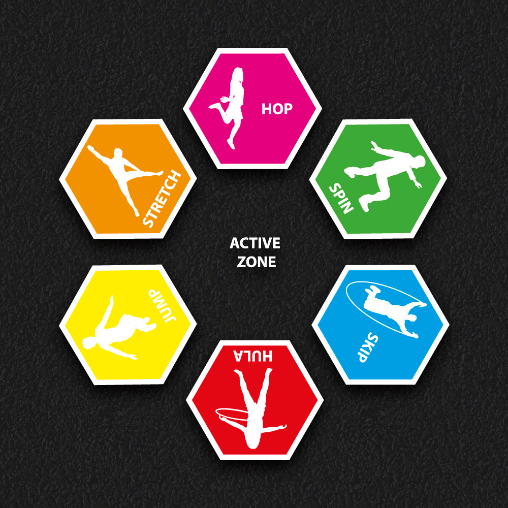 Fitness Activity Zones Line Markings Sunshine Gym