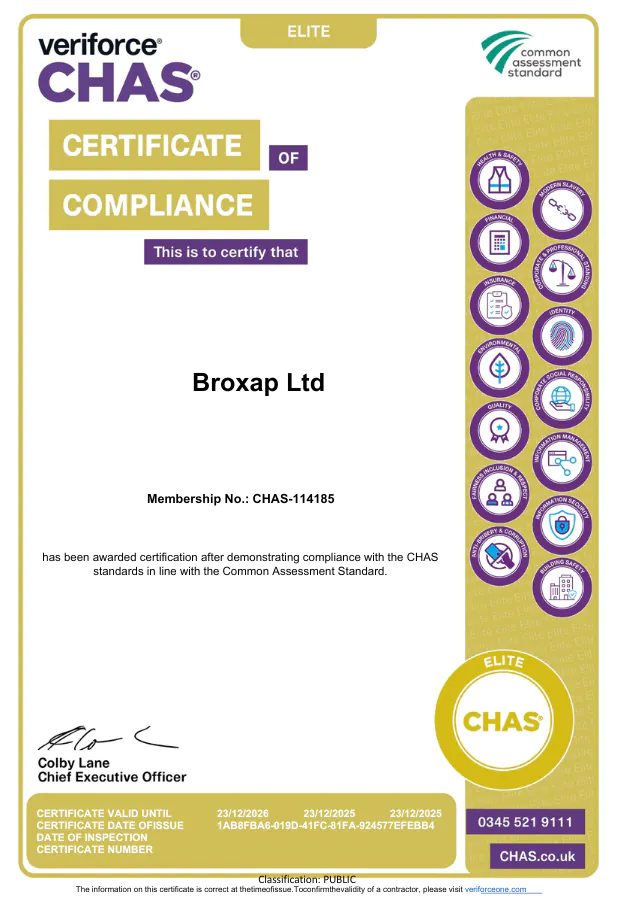 CHAS Certificate